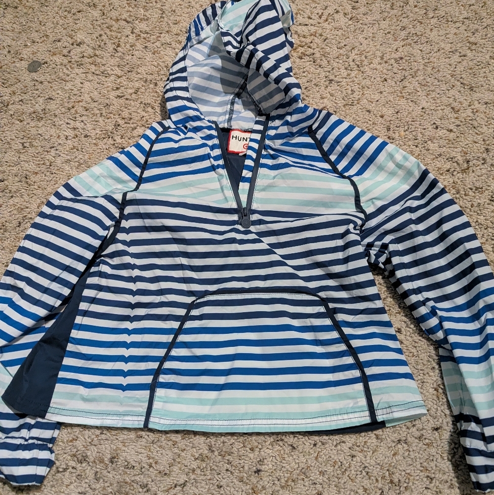 Hunter Blue and White Striped Jacket